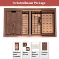 thumbnail image 6 of Strictly Sinks 32” Copper Undermount Workstation Kitchen Sink– Scratch and Stain Resistant –16 Gauge Double Bowl Bottom,Grid Wooden Cutting Board – Colander with Disposal Adapter & Strainer Drain, 6 of 7
