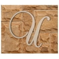 thumbnail image 2 of Wooden Letter U, Wooden Wall Hanging, Large Wooden Letters, Cursive Wood Letter, 2 of 9