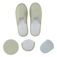 thumbnail image 3 of Unique Bargains 1 Pair Disposable Slippers Foldable Closed Toe Hotel Slippers Light Gray, 3 of 5