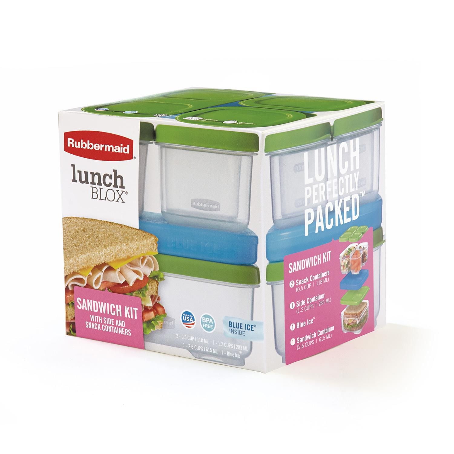 Rubbermaid Lunchblox Sandwich Kit with icepack, 1 kit - Walmart.ca