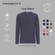 thumbnail image 5 of Playera Manga Larga Para Hombre De Algodón Pima y Tela Spandex Unbranded Co Long Sleeve Crew Neck White M, 5 of 6