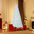 thumbnail image 4 of Costway 6 FT Artificial Xmas Tree with 230 PET Branch Tips 36 Colorful Snowflake LED Lights, 4 of 9