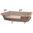 thumbnail image 2 of PuppyGoHere Dog Litter Box. Large pan is 24"x20"x5" Sand Color for Dogs up to 20 lbs .Choose The Size for Your Dog. Check The Dimensions Prior to Ordering! Training Guide USA Made, 2 of 5