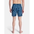 thumbnail image 3 of Laguna Men's Printed Seersucker Volley Swim Trunks with Brief Liner, 7" Inseam, Sizes M-2XL, 3 of 5