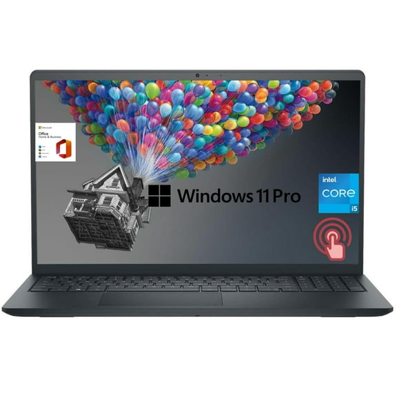 Dell Inspiron Laptop, 15.6" FHD Touchscreen, Intel Quad-Core i5-1155G7, Webcam, HDMI, Wi-Fi, USB, Windows 11 Pro, Microsoft Office 1Year, Black (64GB RAM | 1TB SSD)