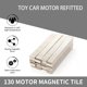 thumbnail image 4 of Azulejos De Motor Imán de motor 4WD Baldosas magnéticas NdFeB galvanizadas para motor tipo 130 (2 piezas 2,4 mm) Hugtrwg Libre de BPA, 4 of 8