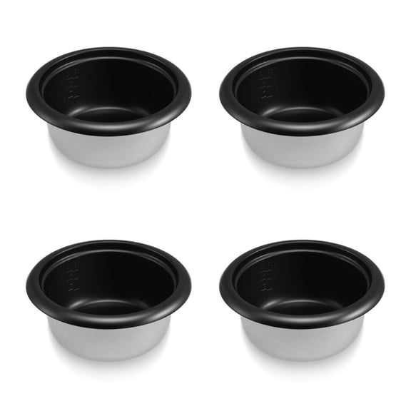 ETEREAUTY Multipurpose Non-Stick Rice Cooker Inner Pot Multi for Storage 4Pcs