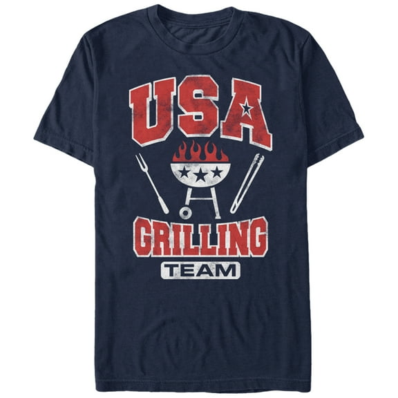 Men's Lost Gods USA Grilling Team  Graphic Tee Navy Blue 2X Large