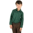 thumbnail image 3 of Leveret Kids & Toddler Boys Long Sleeve Uniform Cotton Dress Shirt Variety of Colors (Size 2-14 Years) (Green, 14 Years), 3 of 4