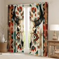 thumbnail image 2 of Homewish Bull Skull Blackout Curtains Set of 2 (52x84 Each) for Kids Children Teens,Western Theme Window Curtains,Bohemian Tribal Aztec Curtains and Drapes,Lightweight Room Decor, 2 of 6