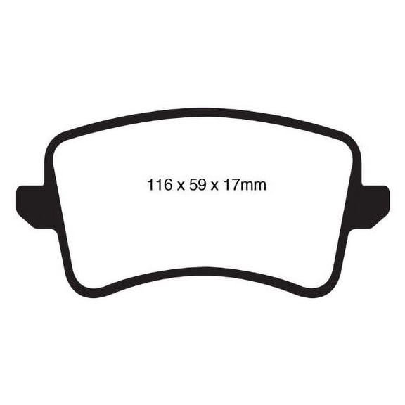 EBC Brakes Redstuff Premium Fast Street Pad For All Engine Sizes Fits select: 2009-2018 AUDI Q5, 2009-2016 AUDI A4