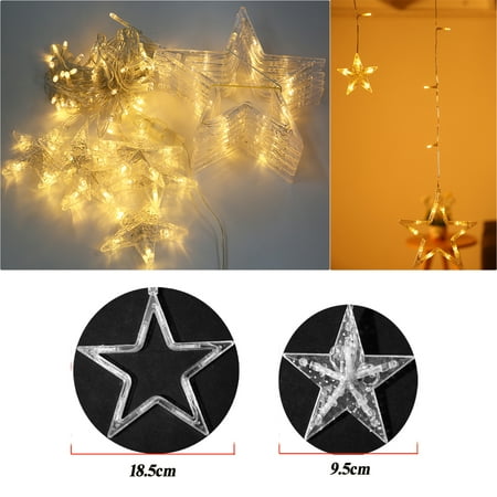 12 Stars 138 Leds Curtain String Lights Window Lights Diy Lighting