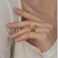 thumbnail image 2 of Women Love Ring Stainless Steel Band Gold Plated For Her, 2 of 5