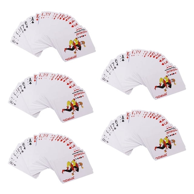 5X Marcado Secreto PóKer Tarjetas de Ver A Través de Naipes Juguetes MáGicos PóKer MáGico Trucos