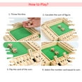 thumbnail image 3 of Wood Four Sided 10 Numbers Board Game Set Dice Table Entertainment Board Game Toy for Family Adults Party, 3 of 5