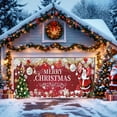 thumbnail image 1 of Eoozwa Christmas Garage Door Decoration Large Banner for Indoor Outdoor Display Nylon Material Festive Backdrop Party Background Hanging Decor, 1 of 5
