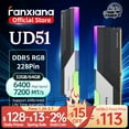 thumbnail image 1 of Fanxiang UD51 DDR5 Memory Ram RGB 32GB/64GB 6400MHz 7200MHz Desktop Non-ECC Desktop Gaming Dual Channel RAM Memory Module For PC, 1 of 4