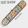 thumbnail image 3 of Dailycode Double Sided Oven Mitt with Loop Heat Resistant Kitchen Long Potholders 7" x 35" Hand Drawn Colorful Flower, 3 of 6