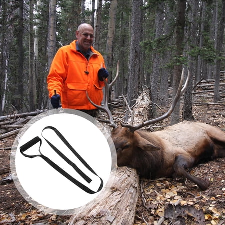 CTIRCHIU Durable Black Nylon Hunting Strap Sturdy Deer Carrier for Outdoor Dragging Use