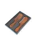 thumbnail image 1 of Peine de Madera de Nogal, Dientes Anchos, Antiestático, para Cabello Rizado, Liso, Masaje del Cuero Cabelludo, 1 of 8