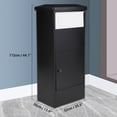 thumbnail image 2 of Garvee Package Delivery Boxes,20.5" x 13.8" x 44.1", Large Package Delivery Drop Box with Code Lock & Mounting Hardware,Waterproof,Black, 2 of 6