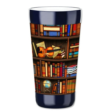 

Mugzie 16-Ounce Tumbler Drink Cup with Removable Insulated Wetsuit Cover - Books