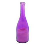 Roman 164542 - 10" x 3.4" Purple Glass Wine Bottle Battery Operated Candle