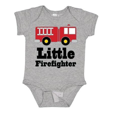 

Inktastic Little Firefighter Fire Engine Gift Baby Boy or Baby Girl Bodysuit