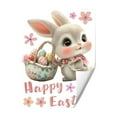 thumbnail image 2 of Happy Easter Bunny Easter Glass Sticker Electrostatic Sticker Double-sided Visible Window Decoration Spring Holiday Party Supplies, 2 of 4
