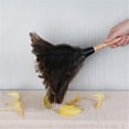 thumbnail image 2 of Plumero de plumas de avestruz natural, miniplumeros versátiles de 38 cm, suaves pero efectivos, mango de bambú para plumas de alta calidad, sin electricidad estática, ideal para el hogar y la, 2 of 6