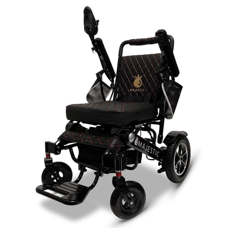 Majestic IQ-7000 Electric Wheelchairs for Adults,Light Weight Folding Power Chair for Seniors,Durable Ultra Light Wheel Chair,Battery Range Up to 17 Miles