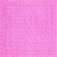 thumbnail image 1 of Ahgly Company Indoor Square Oriental Pink Modern Area Rugs, 7' Square, 1 of 4