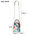 thumbnail image 2 of FORMRS Crossbody Bag for Women Quilted Travel Shoulder Cell Phone Purse with Chain Strap Handbag, Colorful Round, 2 of 7