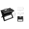 thumbnail image 2 of Asador portatil plegable Acero inoxidable LabG RT69, 2 of 2