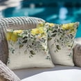 thumbnail image 4 of Decorative Throw Pillow Covers 16x16 Inch Set of 2 Lemon Eucalyptus Leaves Home Decor Pillow Cases for Couch, Floral Green Plant Vintage Cushion Case for Living Room Bedroom Bed Car Chair, 4 of 9