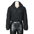 thumbnail image 4 of Akmipoem Women Cropped Zip up Puffer Jacket Winter Lightweight Down Jacket Quilted Padded Coat, 4 of 5