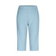 thumbnail image 3 of gbyLJF Women's Stretch Capri Pants with Pockets Casual Straight Fit Cropped Pant Travel Athletic Work Pant, 3 of 8
