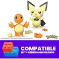 thumbnail image 3 of Set de juguetes de construcción Mega Pokémon Pichu & Charmander con 40 piezas, 3 of 3