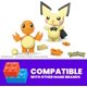 thumbnail image 3 of Set de juguetes de construcción Mega Pokémon Pichu & Charmander con 40 piezas, 3 of 3