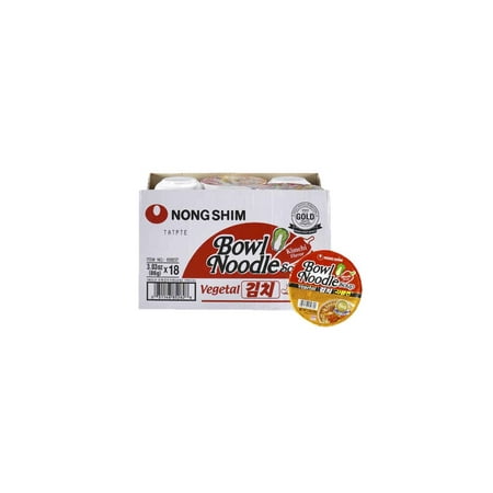 Branded Nongshim Kimchi Bowl Noodle Soup (3.03 oz., 18 ct.) - Fat Free [Qty Discount / Wholesale Price] = Pack of