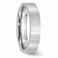 thumbnail image 4 of White Cobalt Ring Band Wedding Standard Flat Satin 5mm, 4 of 6
