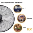 thumbnail image 3 of Ventilador De Pared Industrial 30 Pulgadas Aluminio Kingsman, 3 of 6
