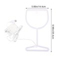 thumbnail image 3 of Wine Glass Shaped Neon Light Sign Wine Cup Modeling Light for Bar Restaurant, 3 of 9