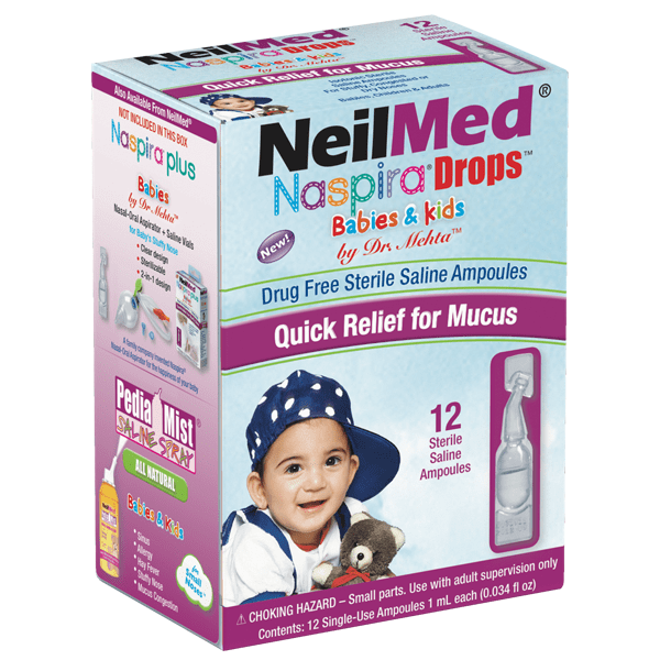 NASPIRA DROPS STERILE SALINE AMPOULES 12 CT