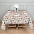 thumbnail image 3 of Pioneer Flower Floral Print Pattern Square Tablecloth,Waterproof Square Table Cover,Wipeable Spillproof Washable Table Cover for Home Kitchen Party Decor 42"X42"(107x107cm), 3 of 6