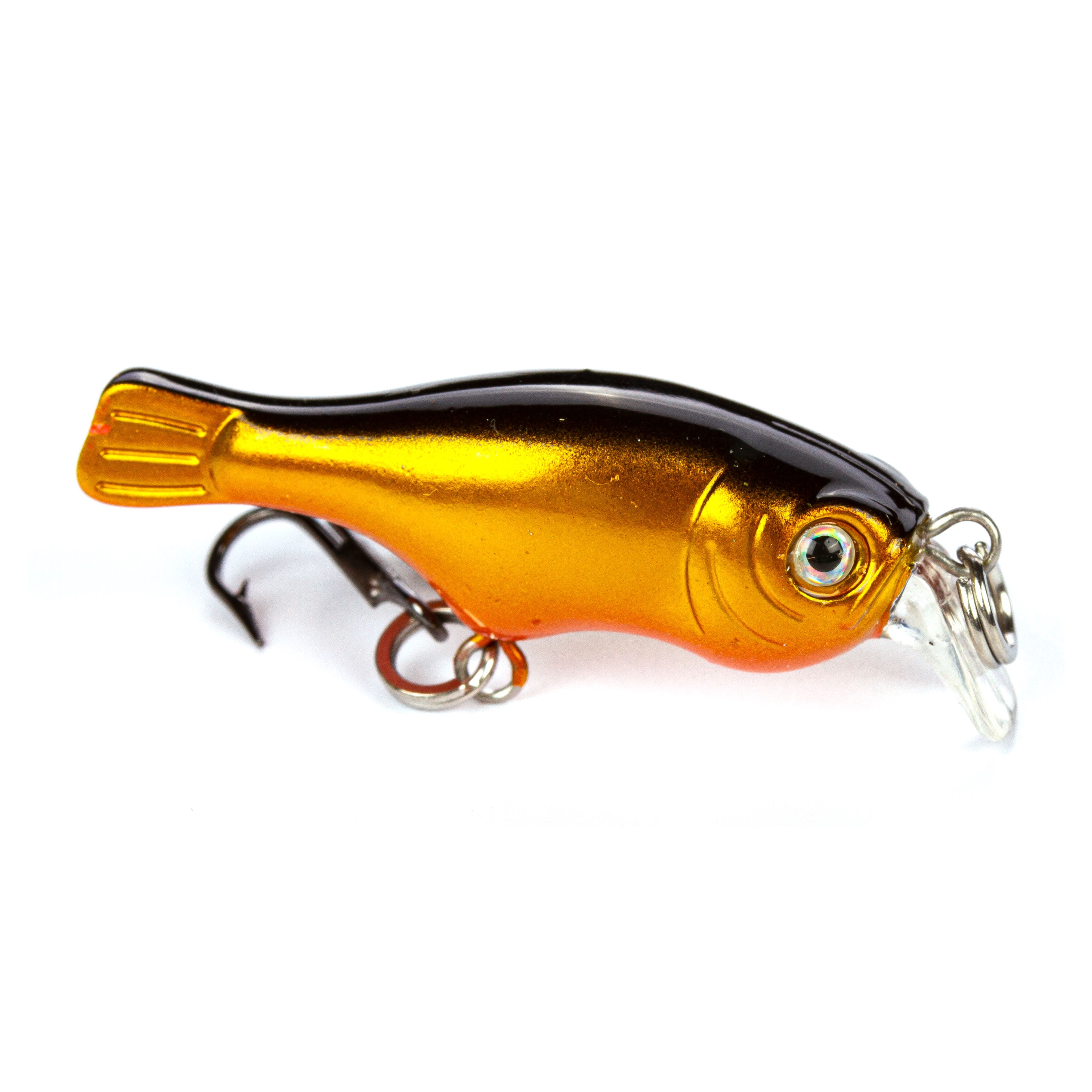 Ozark Trail Freshwater Mini Minnow Fishing Lure, Gold/Black, 1/16 oz