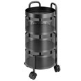 thumbnail image 2 of Andvari 3-Tier Rotating Kitchen Trolley Storage Rack with Heavy Duty Base, 2 of 11