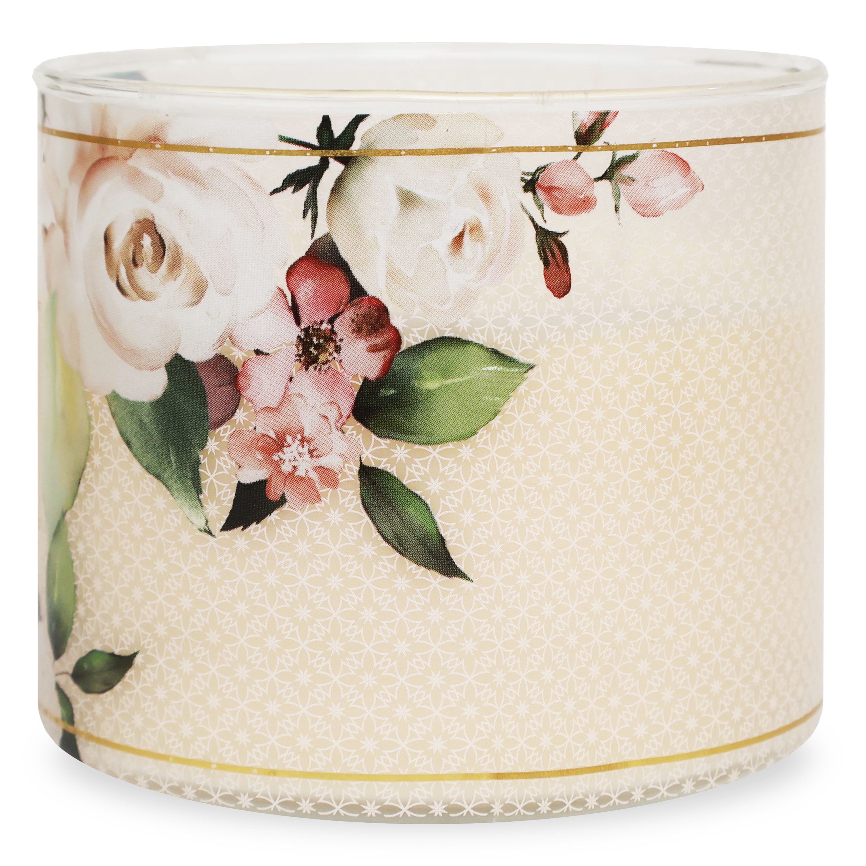 Mainstays 3-Wick Candle Greatful & Blessed Mother's Day Wrap with a White Rose & Peach Fragrance, 13-Ounce