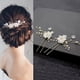 thumbnail image 2 of Paquete de 26 peines laterales para el pelo de novia de boda+horquillas para el pelo en forma de U, accesorios de flores y perlas, tocados, 2 of 7