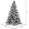 SIMING 6.5 ft Tall Flocked Utica Fir Artificial Christmas Tree with